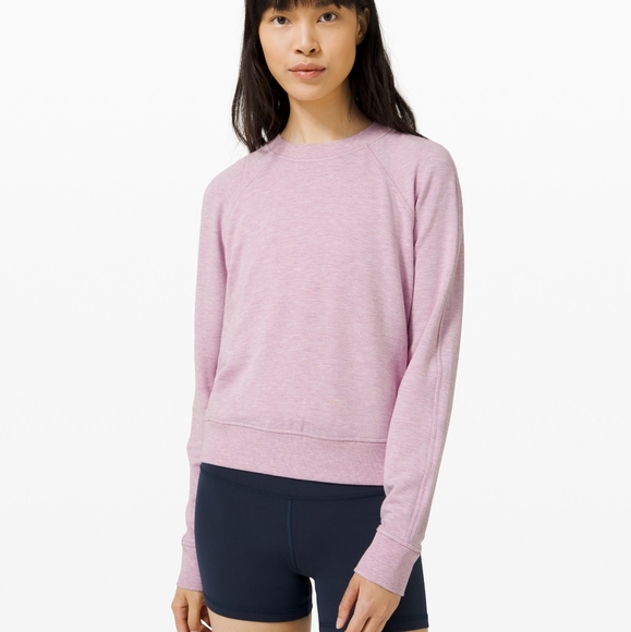 lululemon athletica Tops - Lululemon warm down crew 6 heathered pink